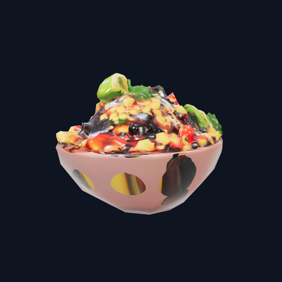 Vibrant Salad Bowl model pack